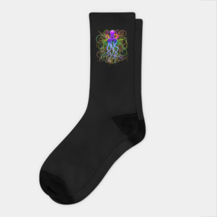 Octopus Psychedelic Luminescence Socks