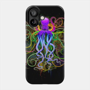 Octopus Psychedelic Luminescence Phone Case