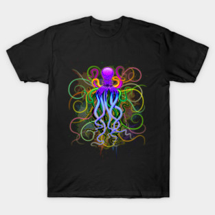 Octopus Psychedelic Luminescence T-Shirt