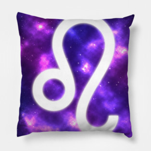 Leo Zodiac Sign Stars Night Pillow