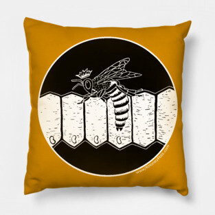 Queen Bee Laying Pillow
