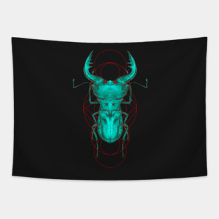 Cyclommatus Beetle Tapestry