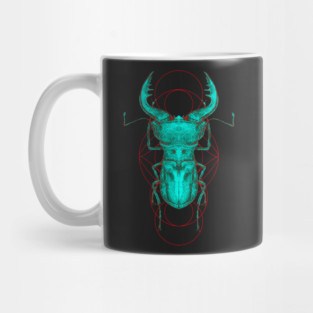 Cyclommatus Beetle Mug