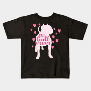 Pitbull Mom Kids T-Shirt