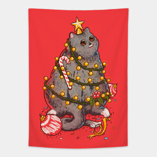 Christmas Cat or Christmas Tree? Tapestry
