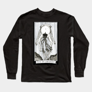 Six of Swords - The Tarot Restless Long Sleeve T-Shirt