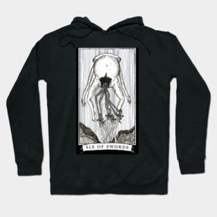 Six of Swords - The Tarot Restless Hoodie