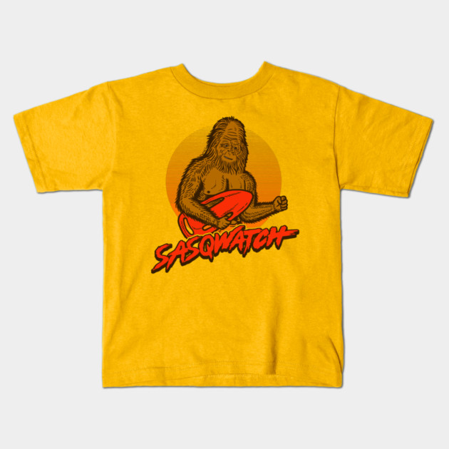 Sasq Watch Kids T-Shirt by dumbshirts