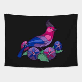 Pride Birds - Bisexual Tapestry