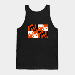 Baltimore Orioles Theme Maryland Flag Baseball Tank Top