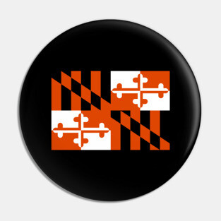 Baltimore Orioles Theme Maryland Flag Baseball Pin