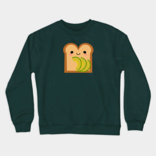 Cute Avocado Toast Breakfast Friend Crewneck Sweatshirt