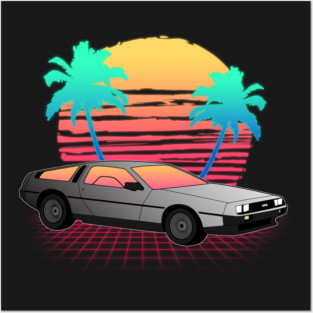 Neon Sunset Logo Posters and Art