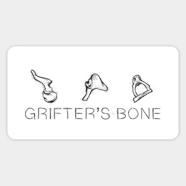 Grifters Bone - Dark Logo Magnet by Rusty Quill
