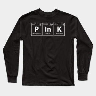 Pink (P-In-K) Periodic Elements Spelling Long Sleeve T-Shirt