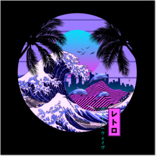 Sunset Wave Posters and Art