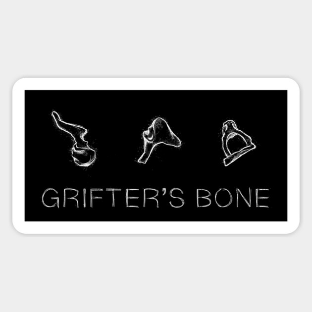 Grifters Bone - Light Logo Sticker by Rusty Quill