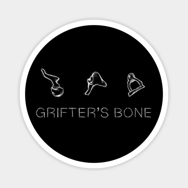 Grifters Bone - Light Logo Magnet by Rusty Quill