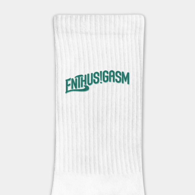 Enthusigasm Podcast Typographic Logo by Rusty Quill