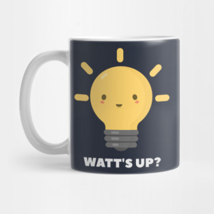 Funny Physics Electricity Watt Pun T-Shirt Mug