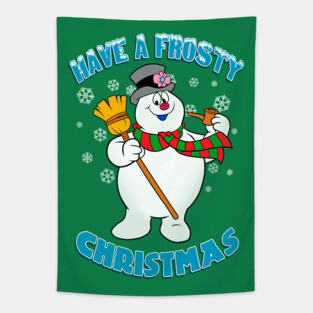 Frosty the snowman Tapestry