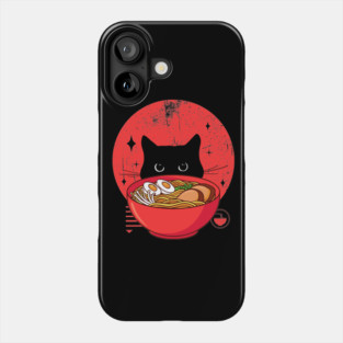 cat ramen Phone Case
