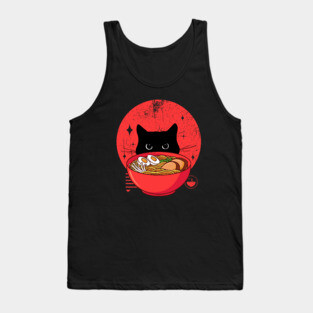cat ramen Tank Top