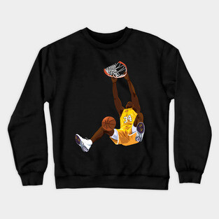 Shaquille O'Neal Dunk Cartoon Crewneck Sweatshirt