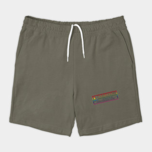 lesbian warning label Shorts
