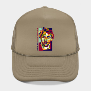 Abstract Kendrick Lamar In WPAP Hat