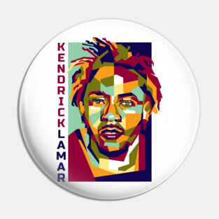 Abstract Kendrick Lamar In WPAP Pin