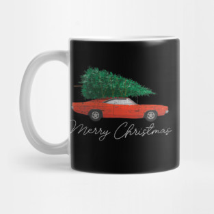Vintage Car Christmas - Truck Christmas Tree Mug
