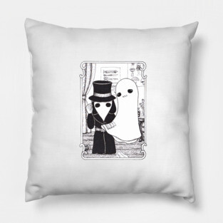 Plague Doctor helping a Ghost Pillow