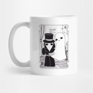 Plague Doctor helping a Ghost Mug