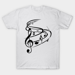 Music notes design T-Shirt