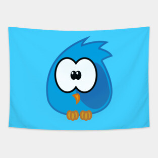 Blue birdie Tapestry