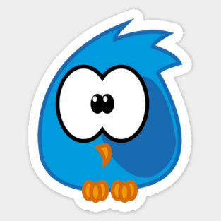 Blue birdie Sticker
