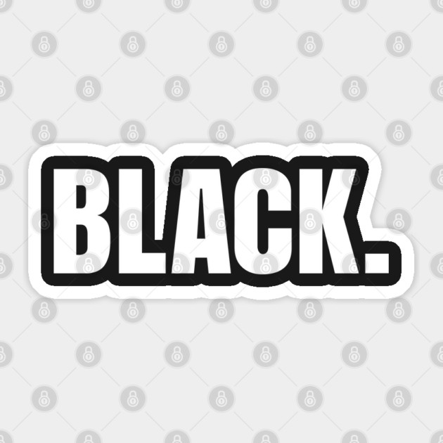 Black, Sticker by UrbanLifeApparel