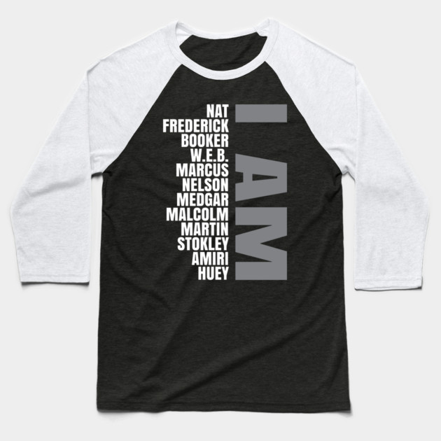 I Am A Strong Black Man Baseball T-Shirt by UrbanLifeApparel