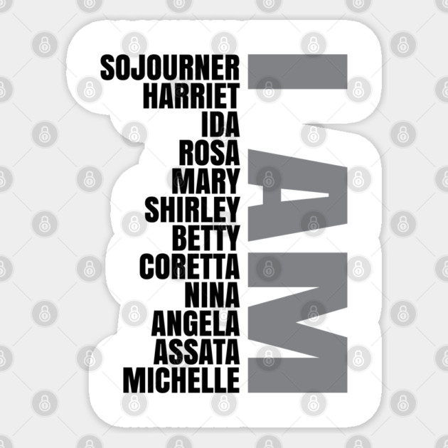 I Am A Strong Black Woman Sticker by UrbanLifeApparel