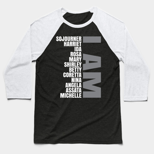 I Am A Strong Black Woman Baseball T-Shirt by UrbanLifeApparel