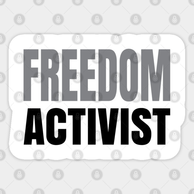 Freedom Activist | Civil Rights Activist Sticker by UrbanLifeApparel