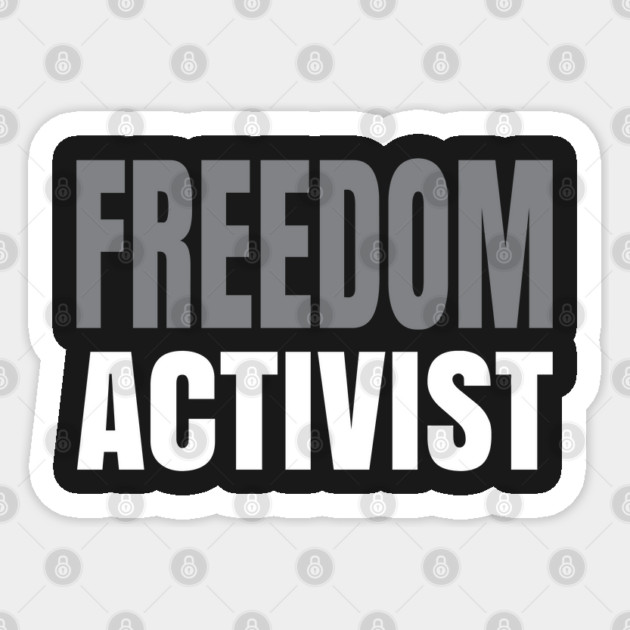 Freedom Activist Sticker by UrbanLifeApparel