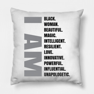 I AM | Black Woman Pillow
