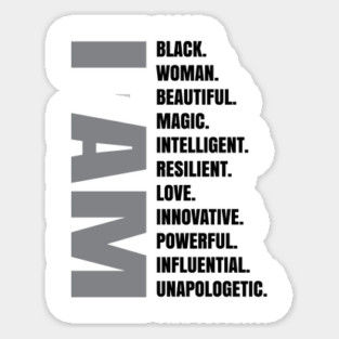 I AM | Black Woman Magnet