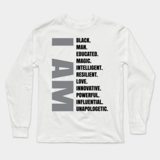 I Am | Black Man Long Sleeve T-Shirt
