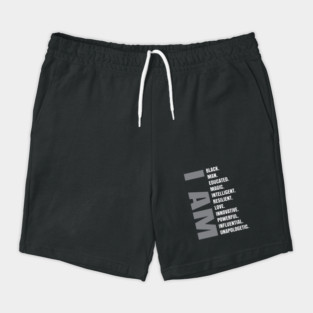 I Am | Black Man Shorts