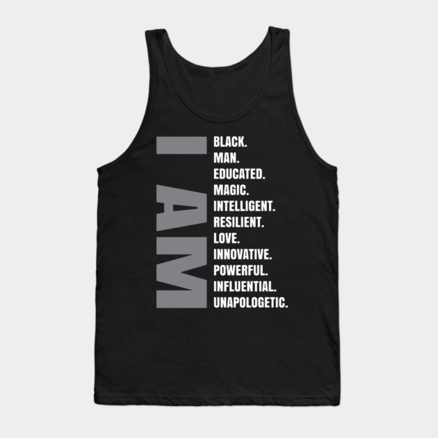 I Am | Black Man Tank Top by UrbanLifeApparel