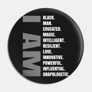 I Am | Black Man Pin
