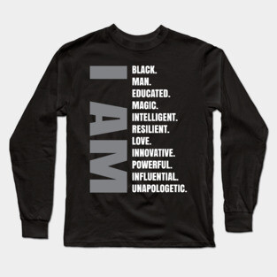 I Am | Black Man Long Sleeve T-Shirt